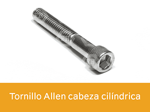 Tornillo Allen cabeza cilíndrica